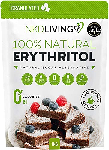 Eritritol 100 % natural 1 kg | Granulado sustituto del azÃºcar con cero calorÃ­as